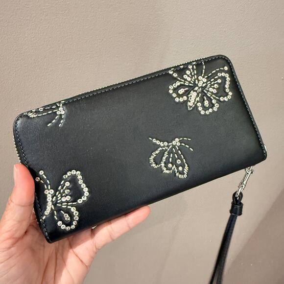 Coach Long Zip Around Wallet With Star Print CCL38 & CCL39 ‼️choose 1 color‼️ - Picture 10 of 12